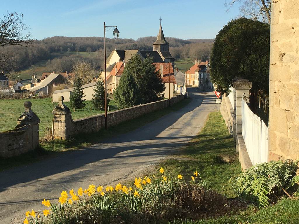 Vue du village de Champagnat