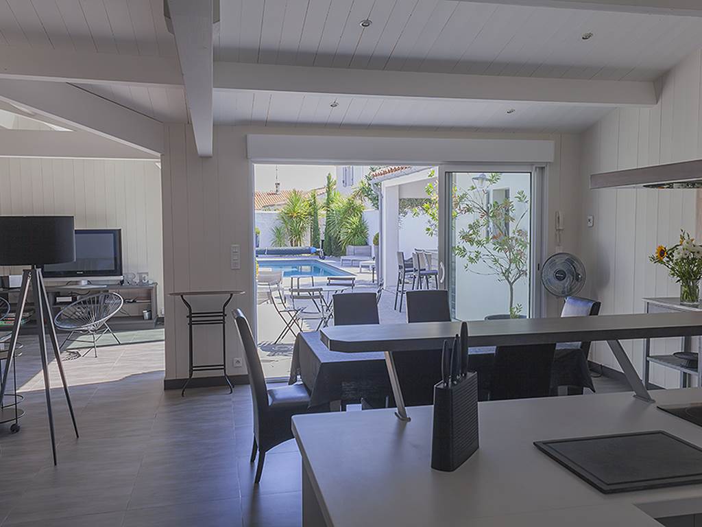 salon cuisine villa Terre - Mer