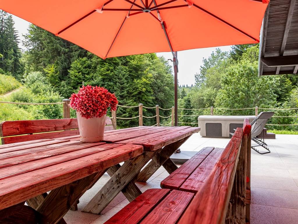 La terrasse avec Jacuzzi