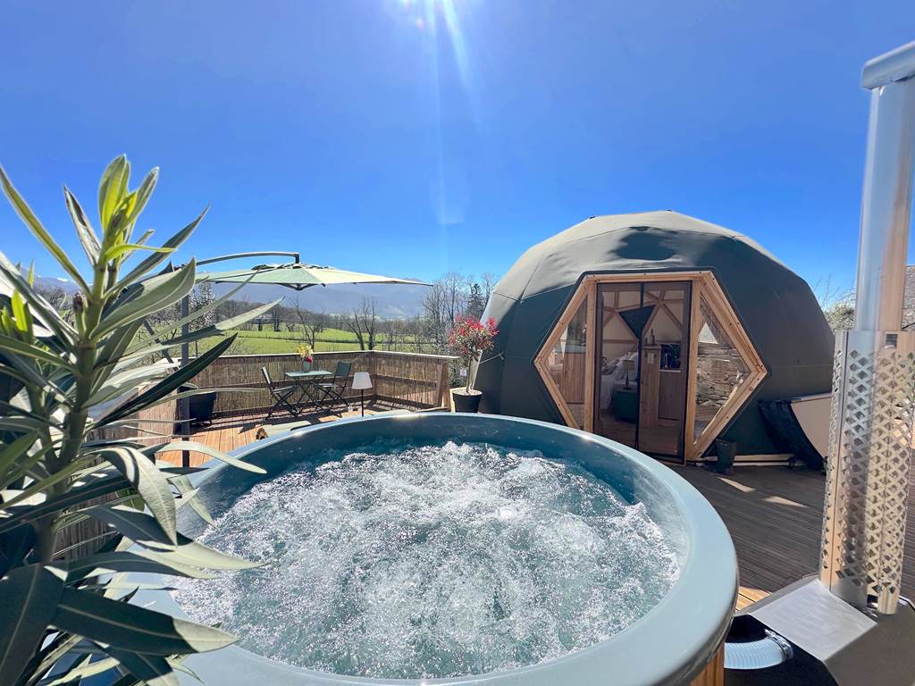 Bain nordique avec bulles relaxantes