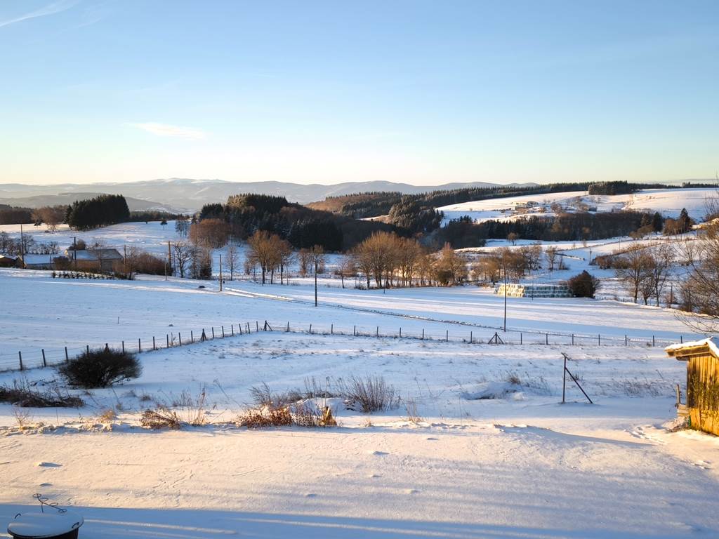 HDP vue paysage hiver Chambres d'hôtes Passe Miroir