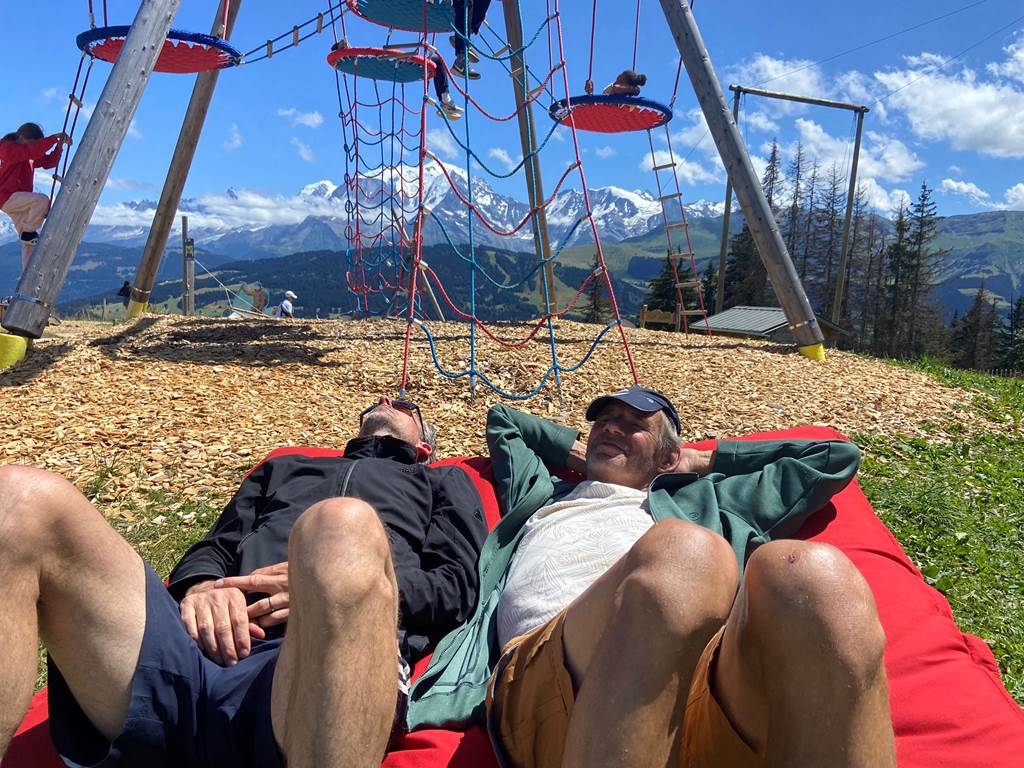 Saint Gervais relax with Mont Blanc view