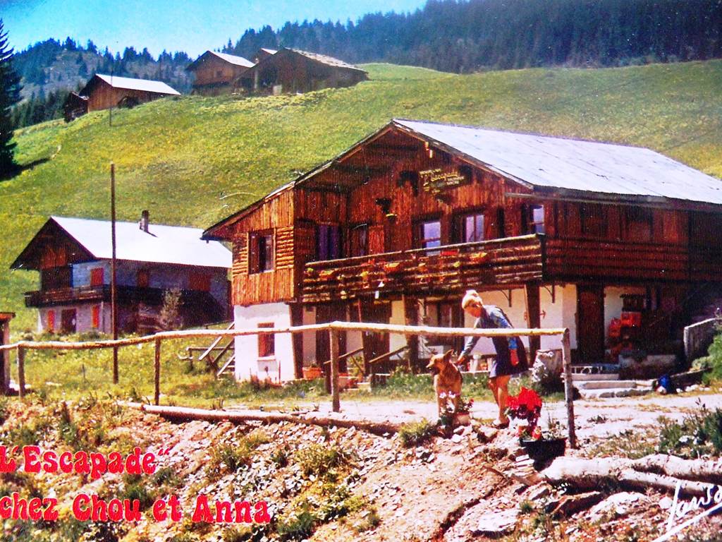 Le chalet de Bisanne en 1970