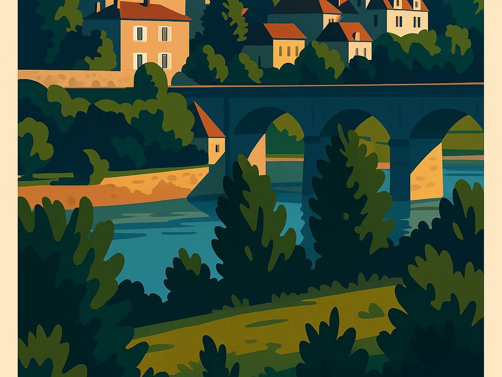 Poster Saint victurnien pour le clos des hirondelles en limousin