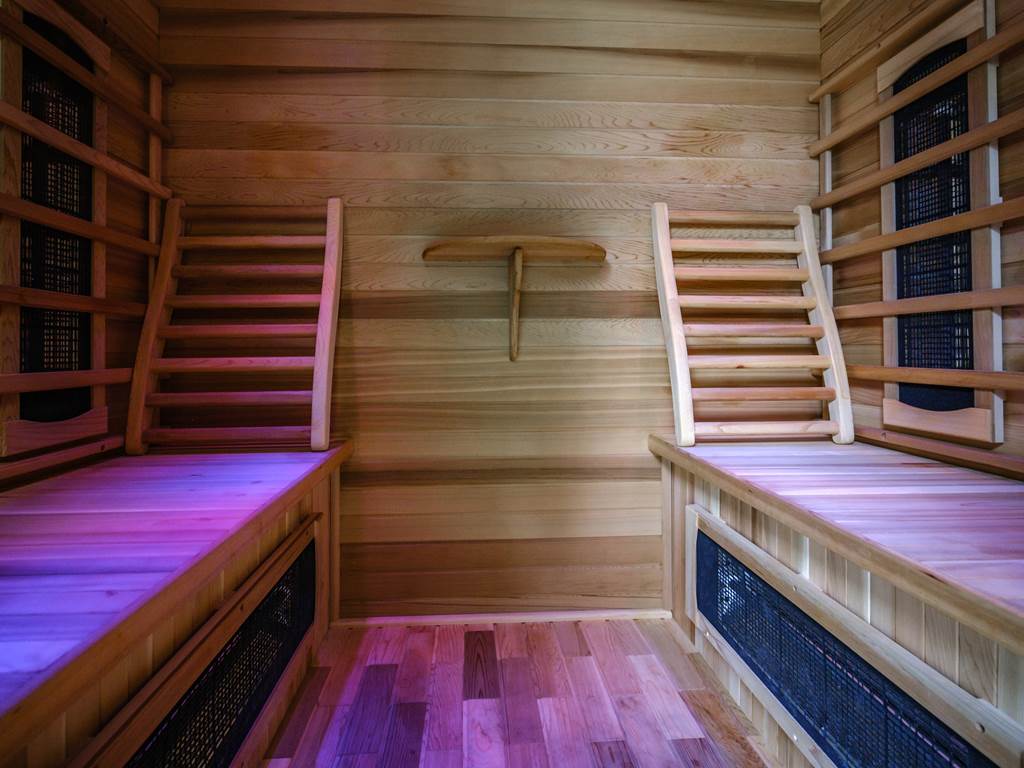 Salle de fitness et sauna pour les 3 gîtes