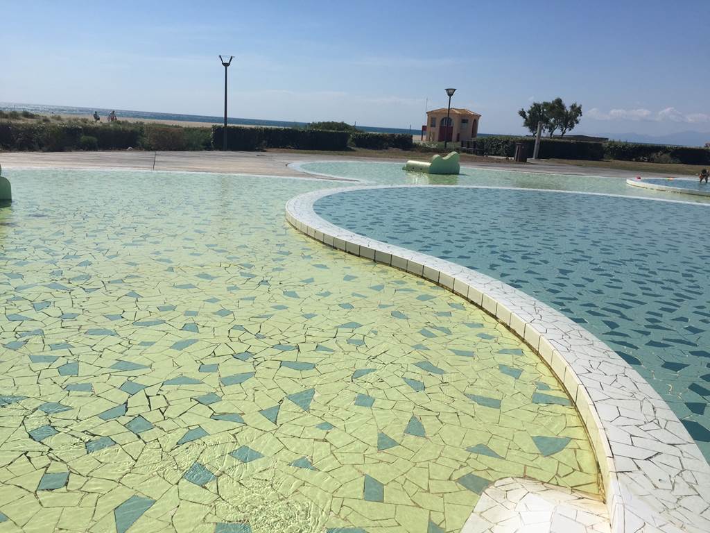 Miroir d'eau à Port Leucate