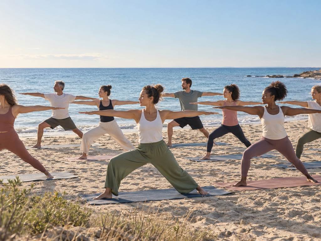 Yoga à la mer