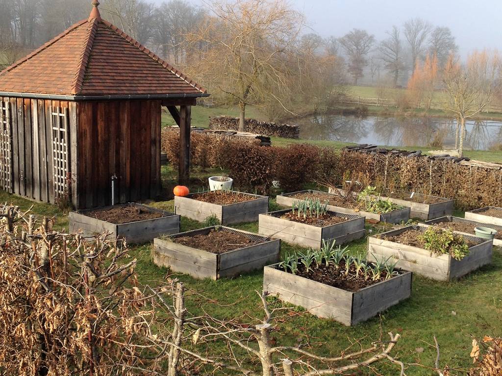 le potager à l'ancienne du Domaine de Louveraude