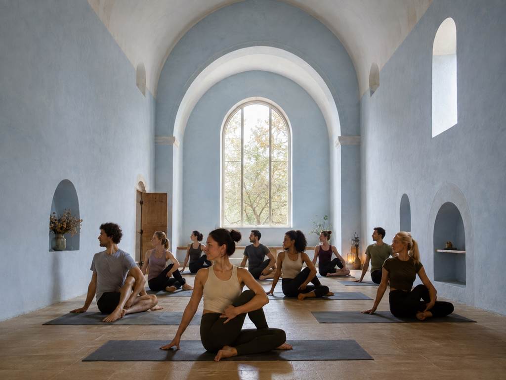 Yoga dans la Chapelle