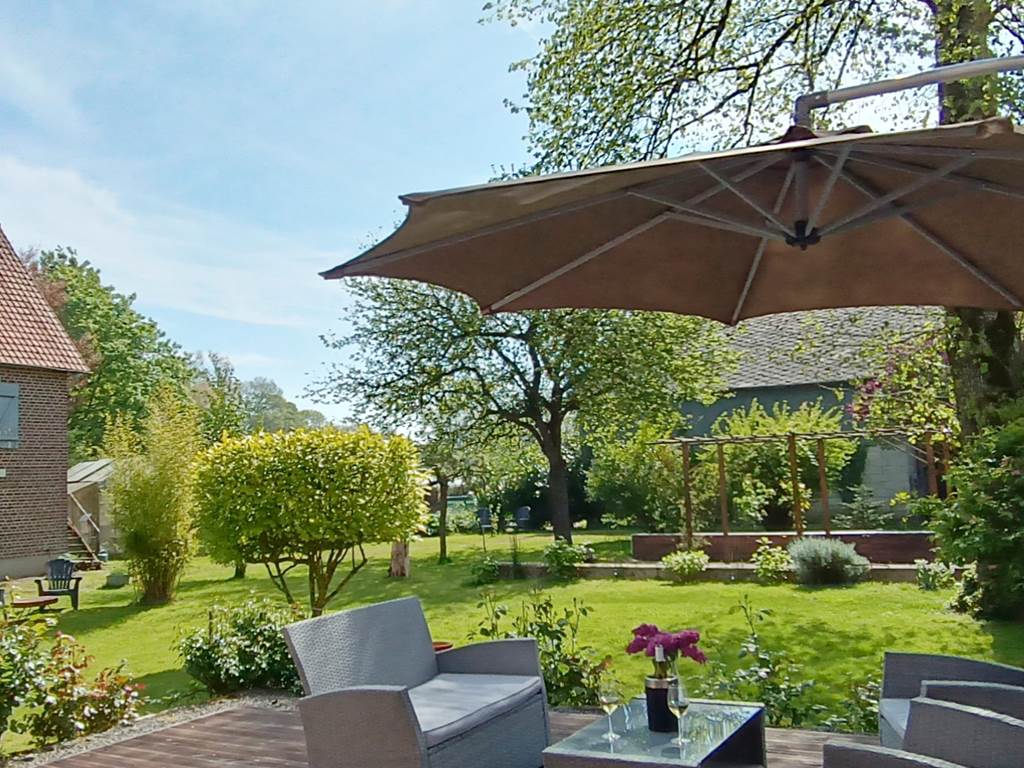 Terrasse jardin Les reves de Baie de Somme