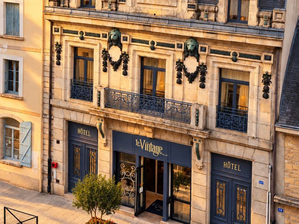 le vintage vue de drone