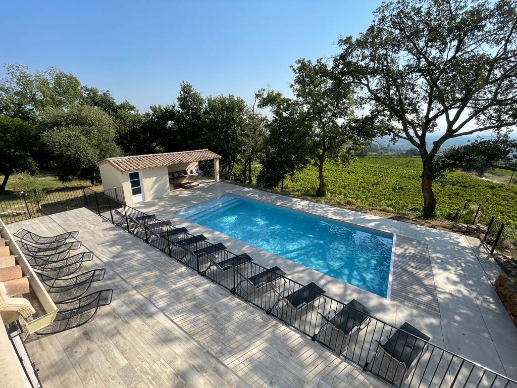 Maison vacances piscine chauffée Gard Rhodanien