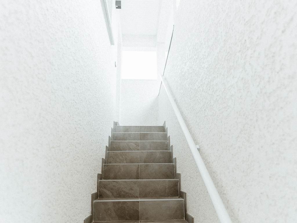 Escalier permettant d’accéder à l’appartement Kazandko