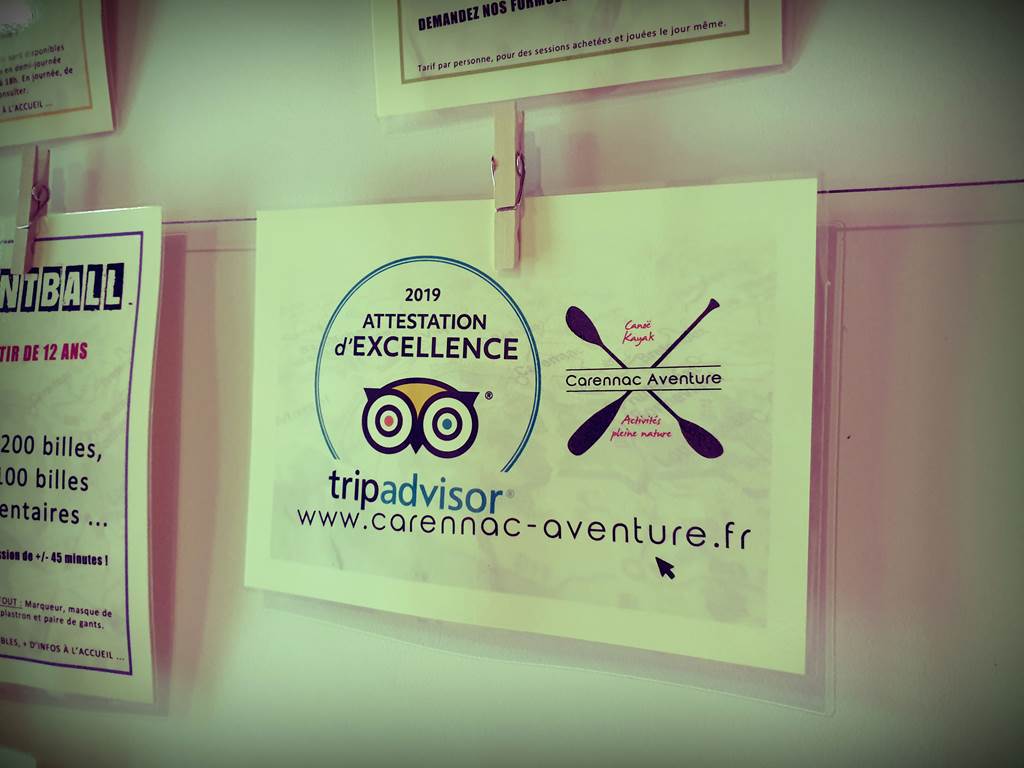 La qualité de service Carennac Aventure !