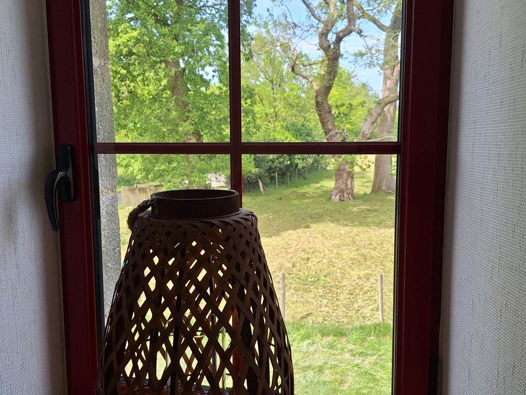 Vue sur la nature de la chambre Huppe fasciée