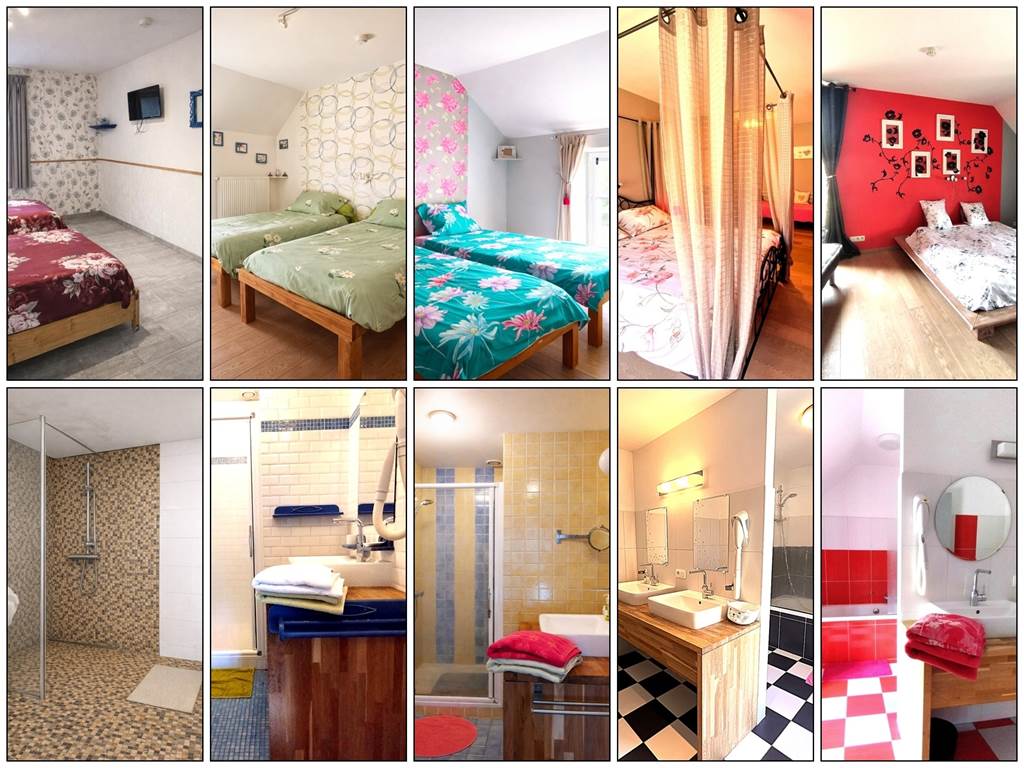 5 Chambres - 5 alles de bains pour recevoir 14 personnes maximum