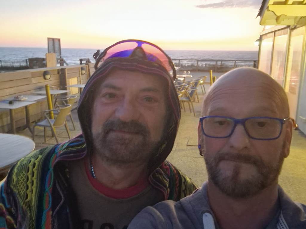 Yves et Patrick à la plage naturiste de Ondres