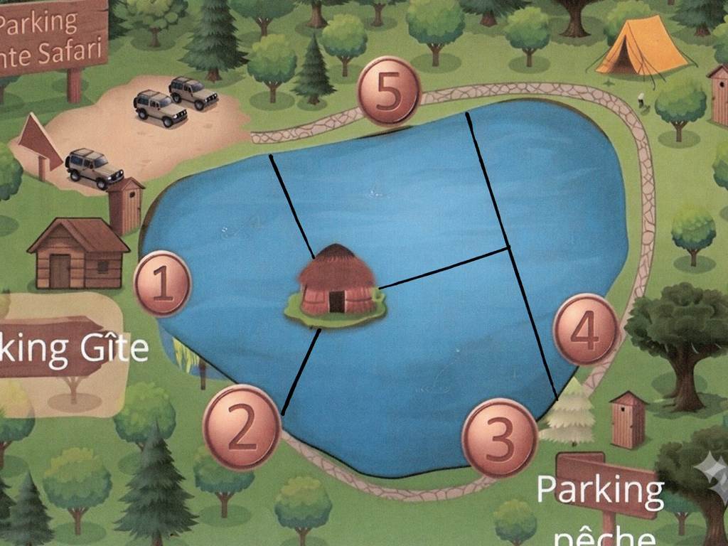 plan de poste de pêche