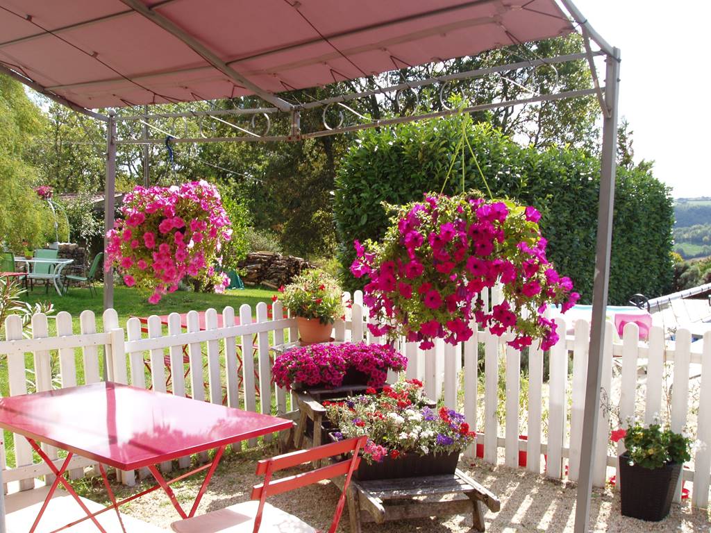 la terrasse du gîte