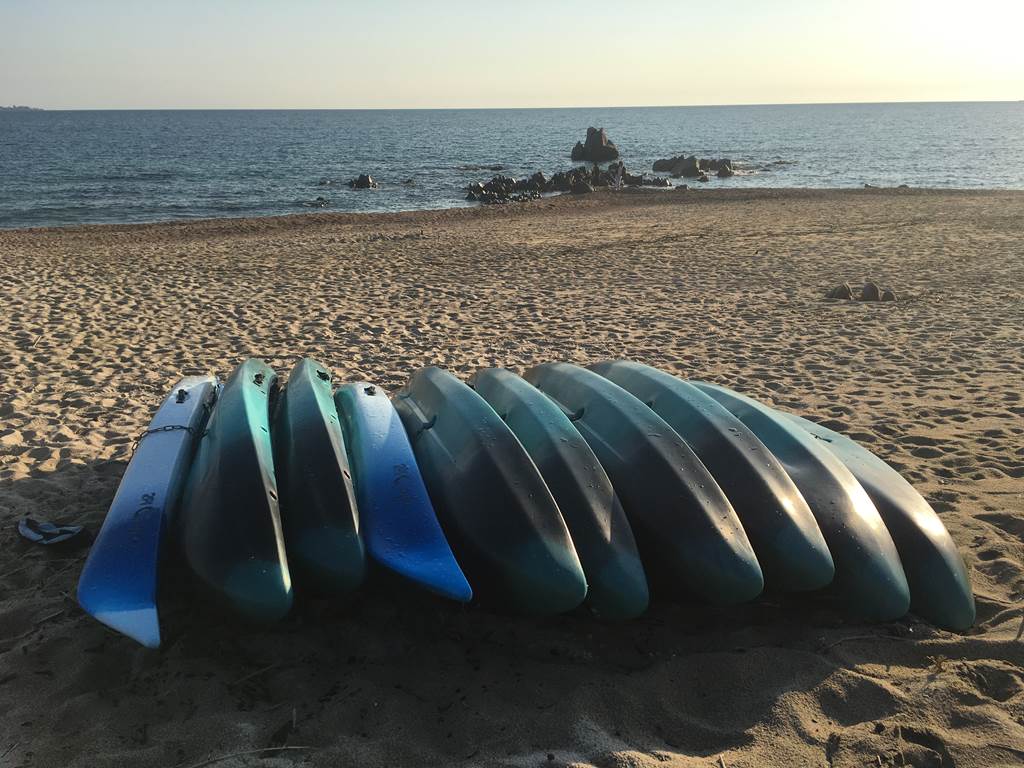 Abbartello kayak Corse plage de sable texturé