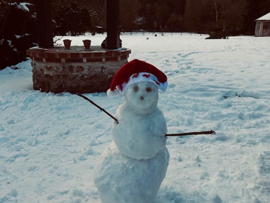 Premier bonhomme de neige réalisé par Ethan 2026