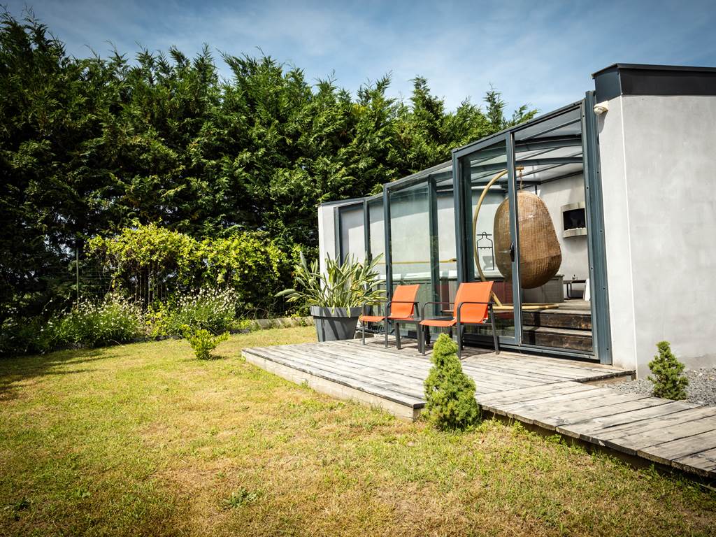 jardin et terrasse pour chaque suites d'hôtes luxe