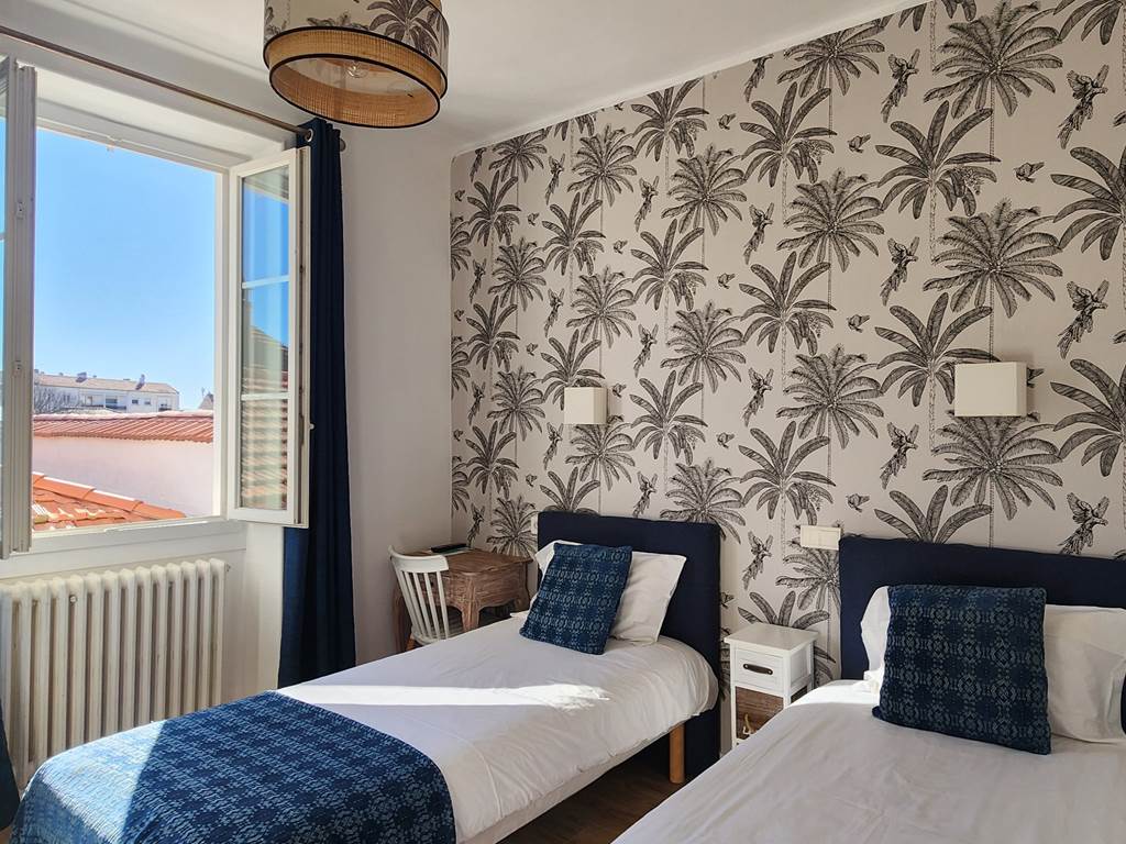 Chambre lits jumeaux Biarritz