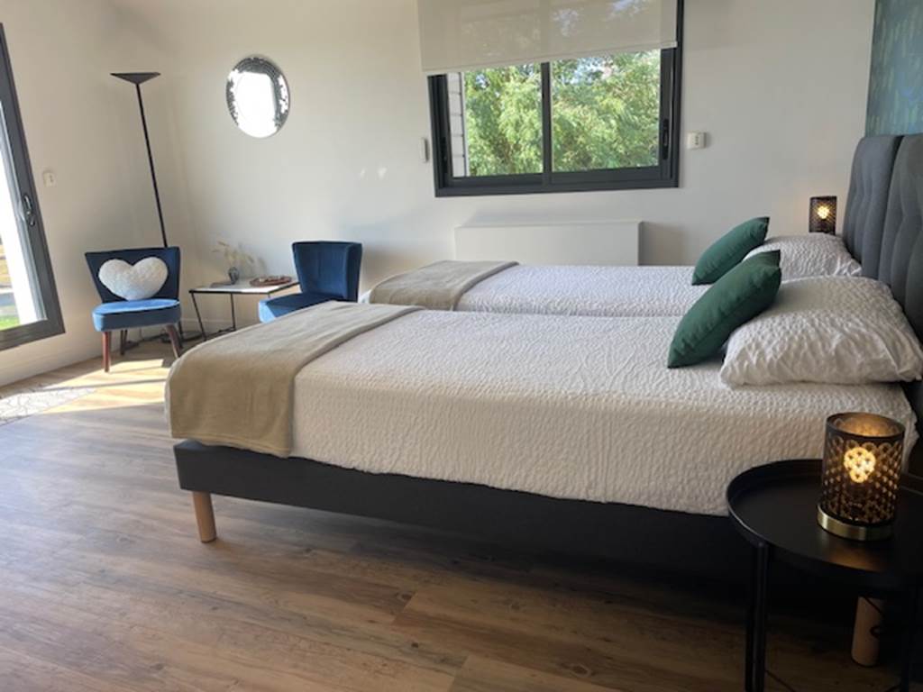 Villa Emeraude   chambre Emeraude avec lits séparés