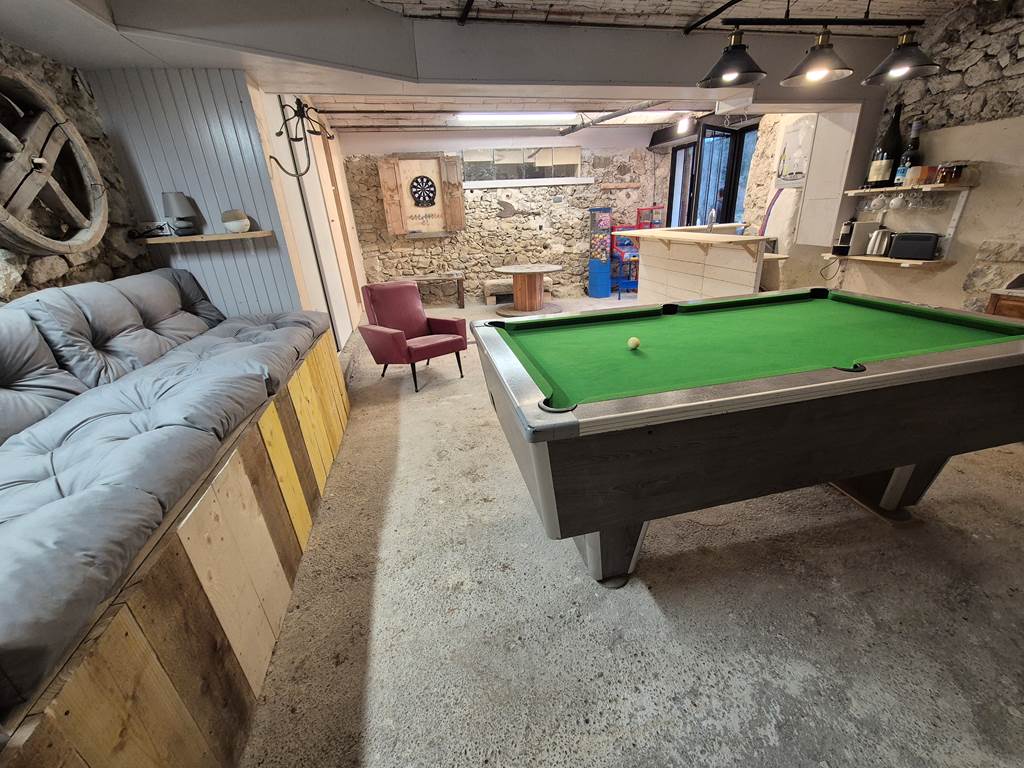 Les gîtes de Moussan salle de jeux