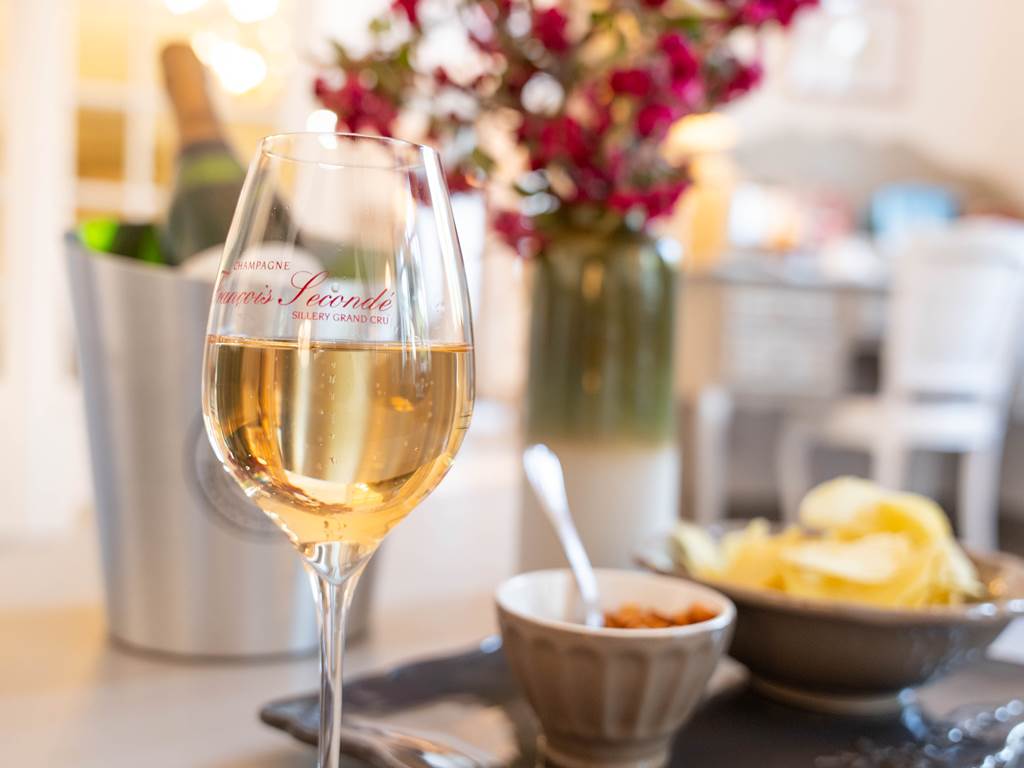 Apéritif au Champagne au Presbytère