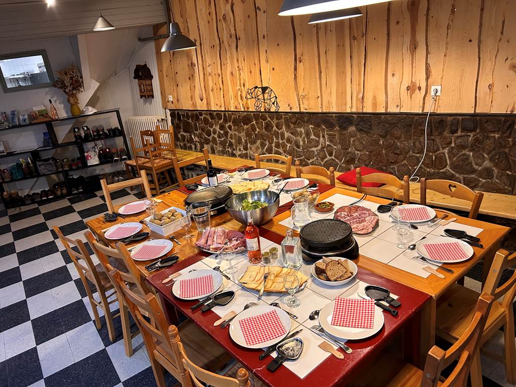 Raclette montagne hiver
