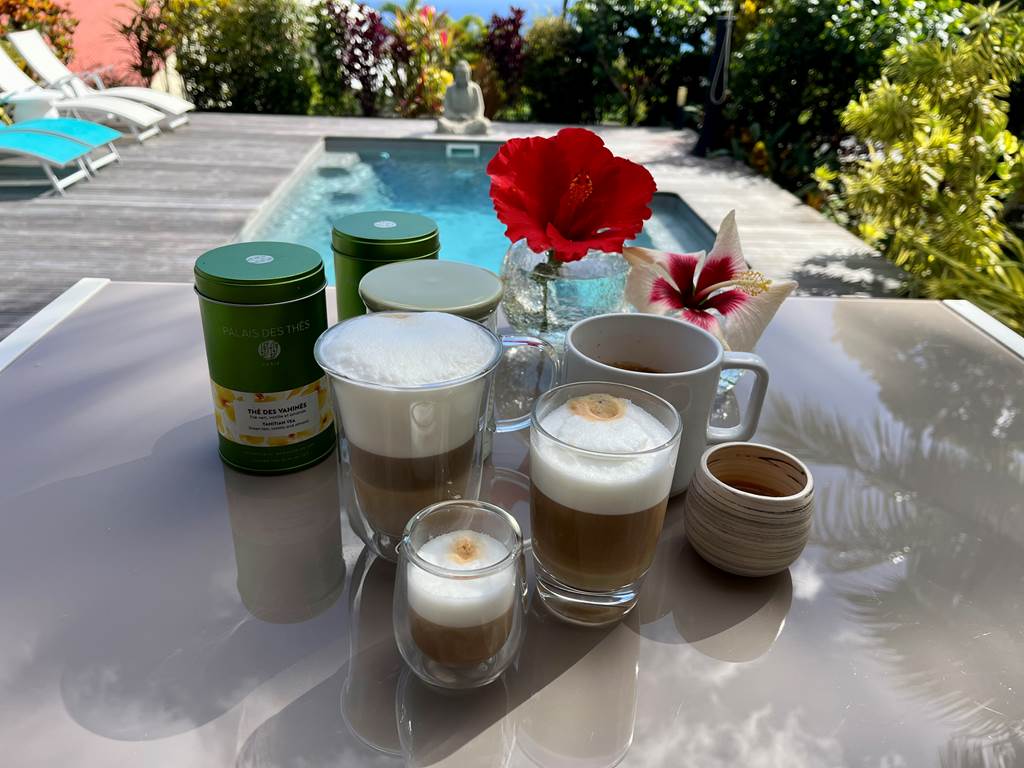 Démarrez du bon pied vos journées ensoleillées, au bord de la piscine avec un Expresso, Lungo ou Latte Macchiato !