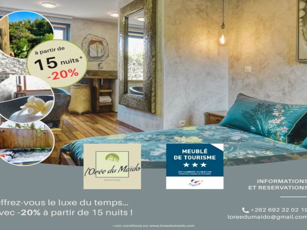 L'Orée du Maïdo - offre 15 nuits