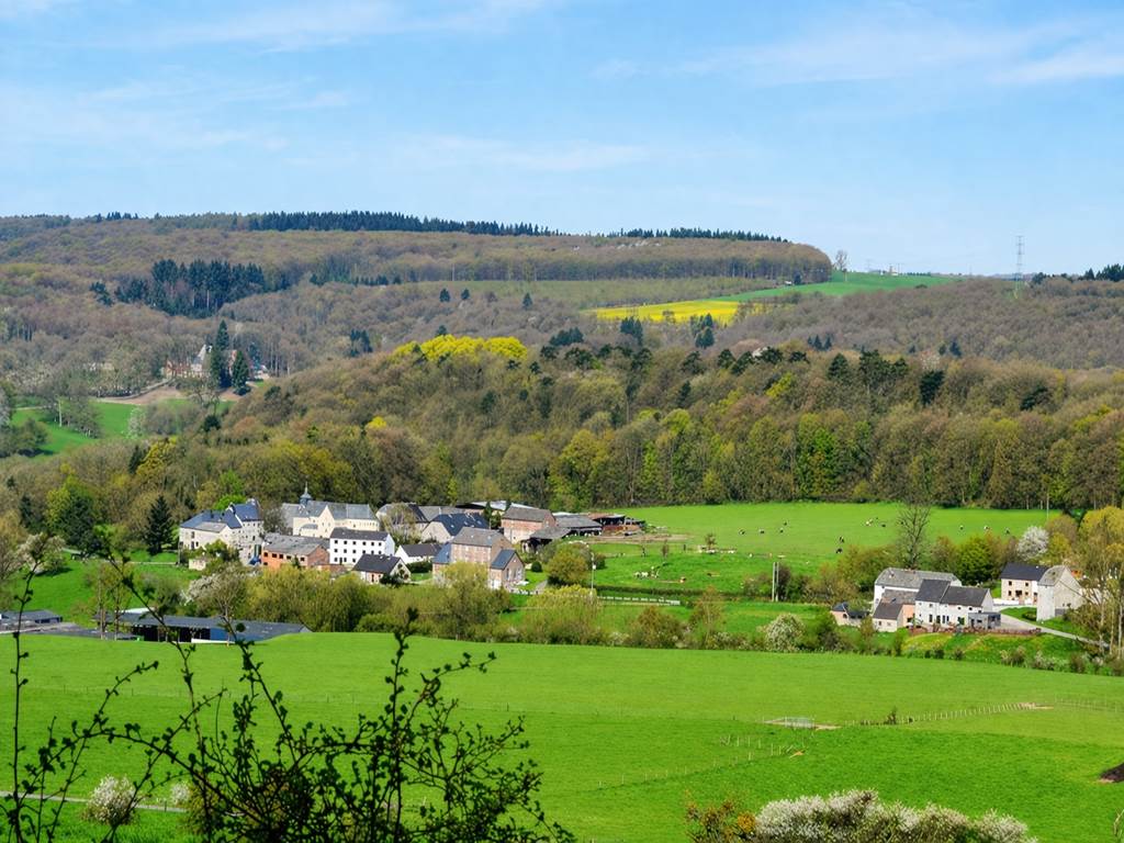 Logé dans la verdure