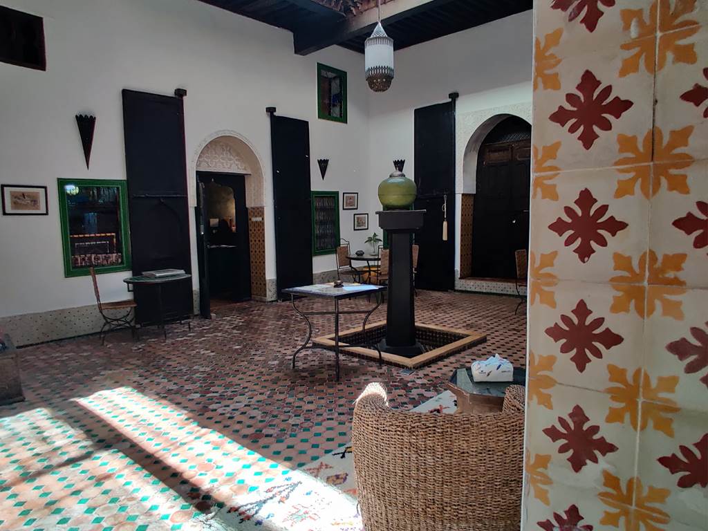 l'entrée de Riad