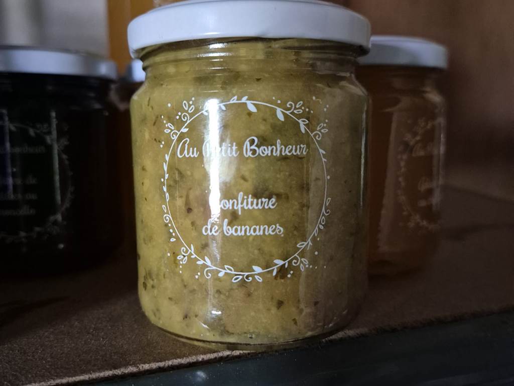 Confiture de bananes et menthe.