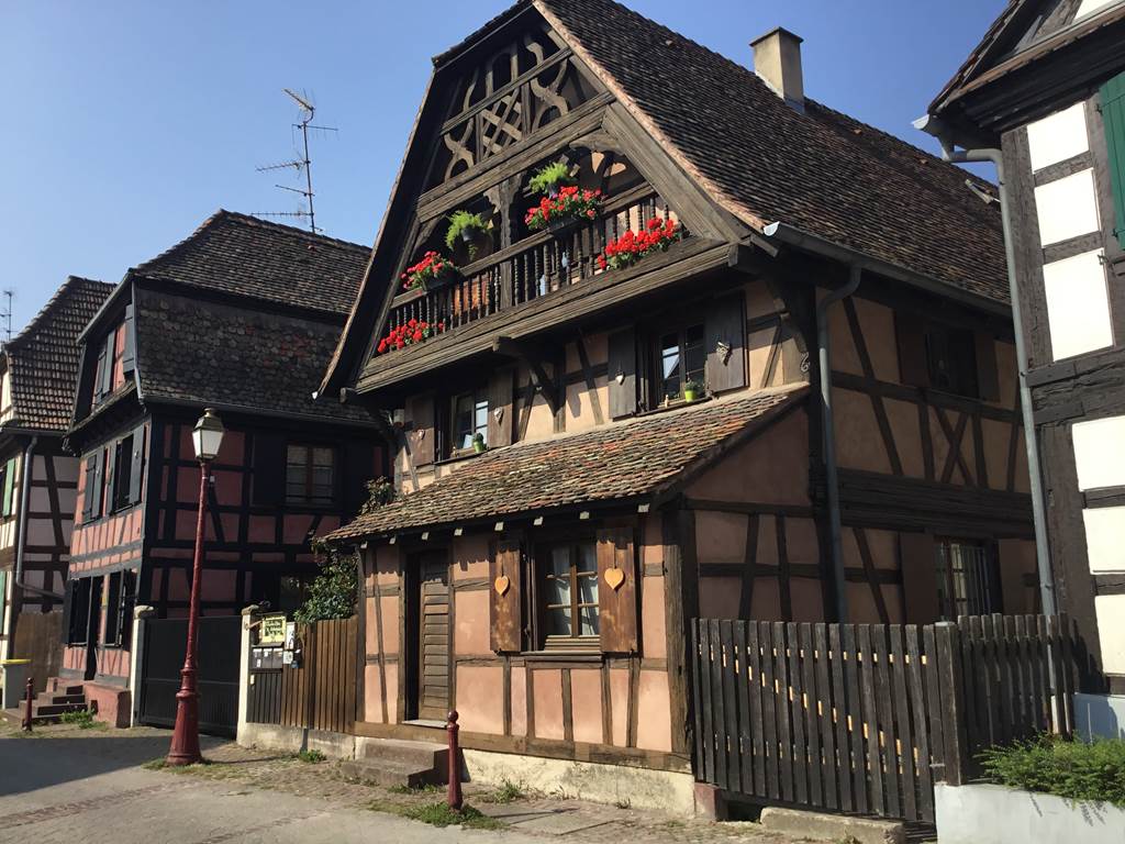 Facade de notre maison alsacienne du 17ème siècle