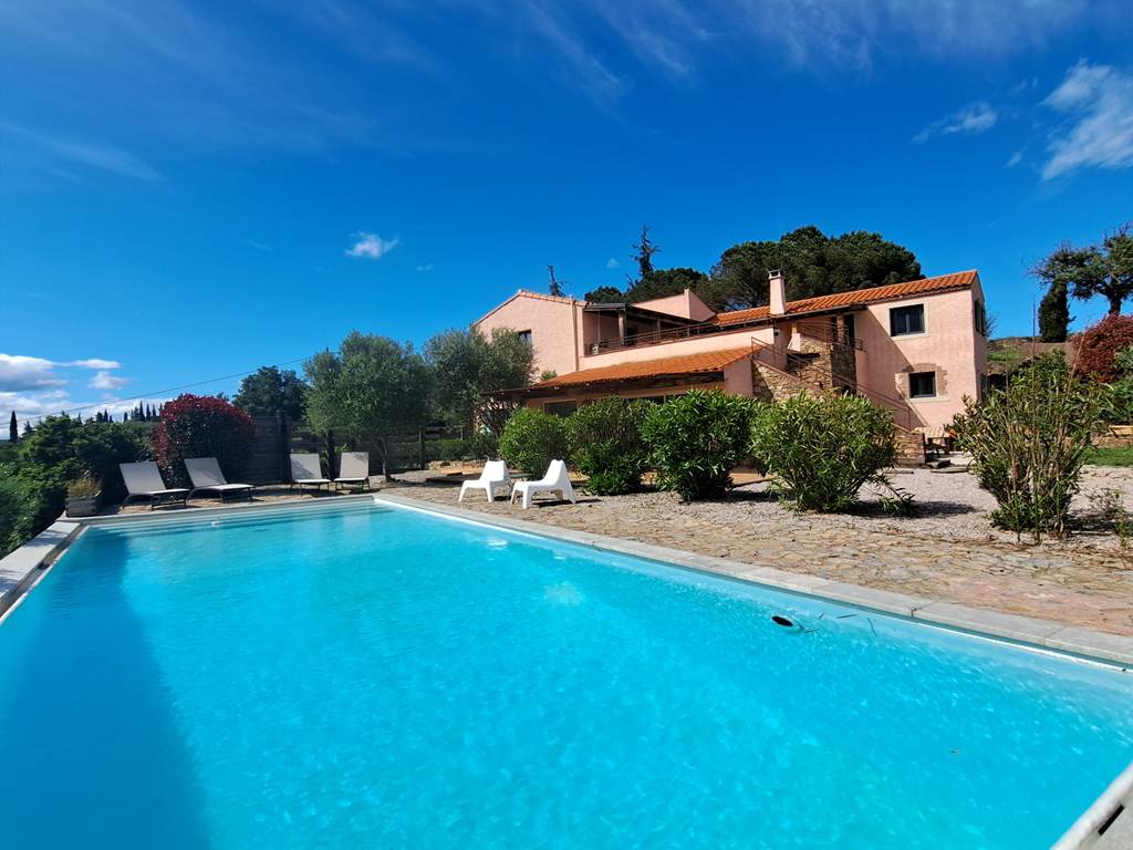 Vue piscine mas