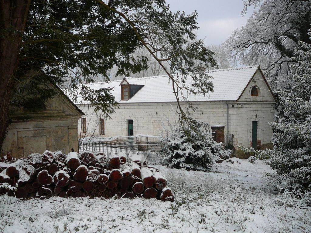 Gîte du château de la Caloterie sous la neige