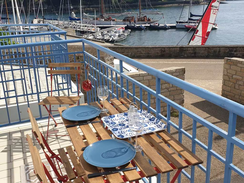Terrasse vue bateaux