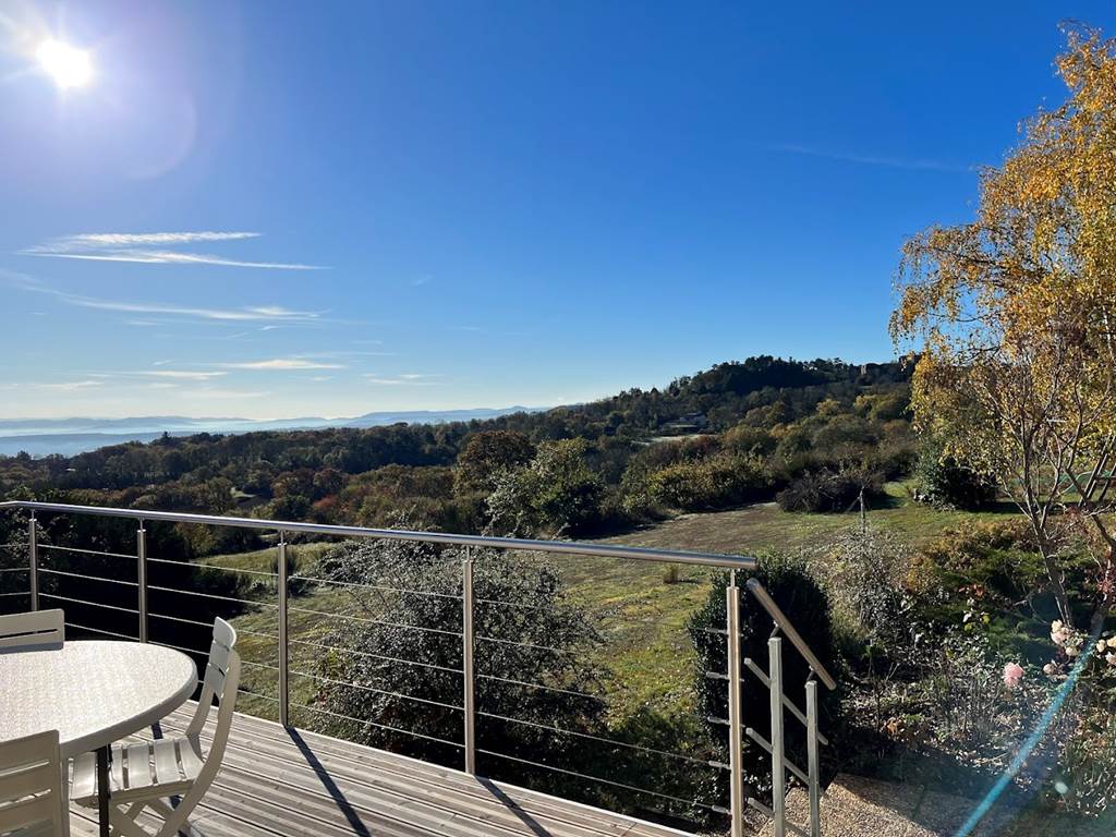 vue de la terrasse de la villa