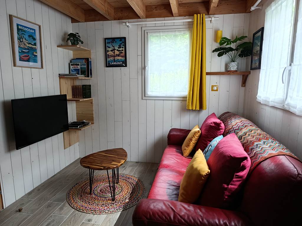 Un des 2 salons du Lodge de Kerescar