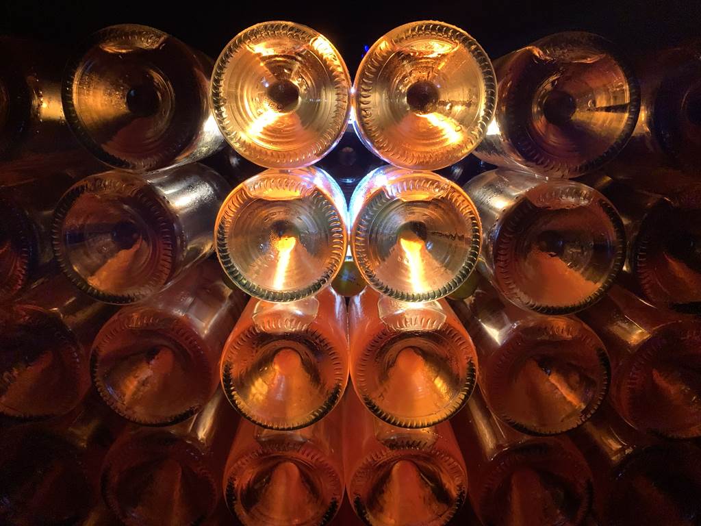 bouteilles jeu de lumières