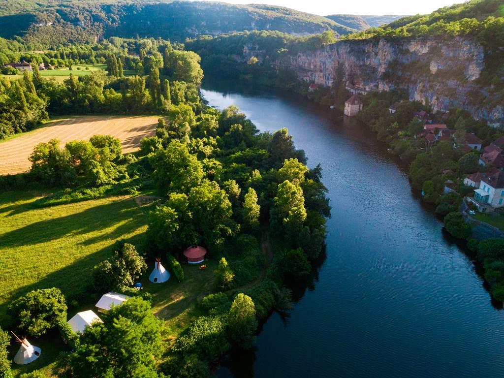 Le camping vu du ciel