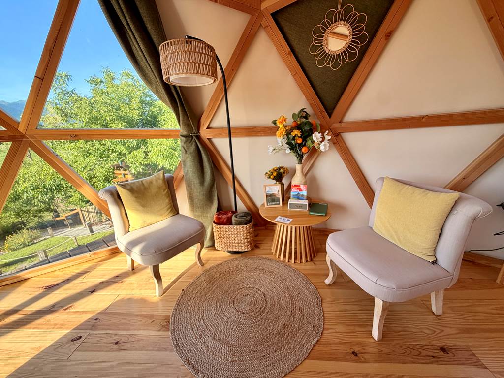 Coin détente avec enceinte et sons de relaxations