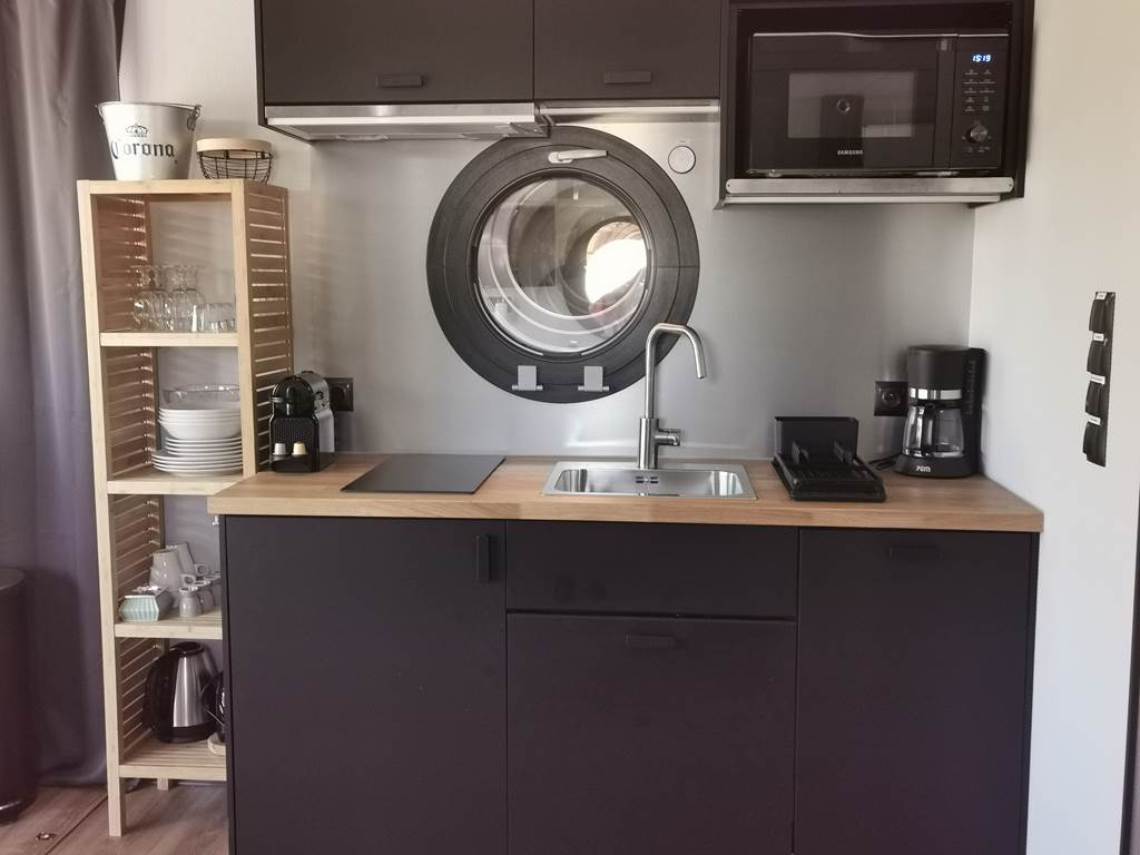 coin cuisine tout équipée avec Nespresso
