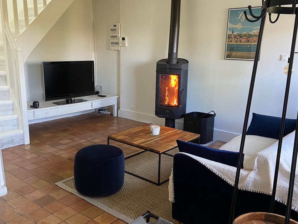 salon-poêle-canapé-location-vacances-charly-lyon