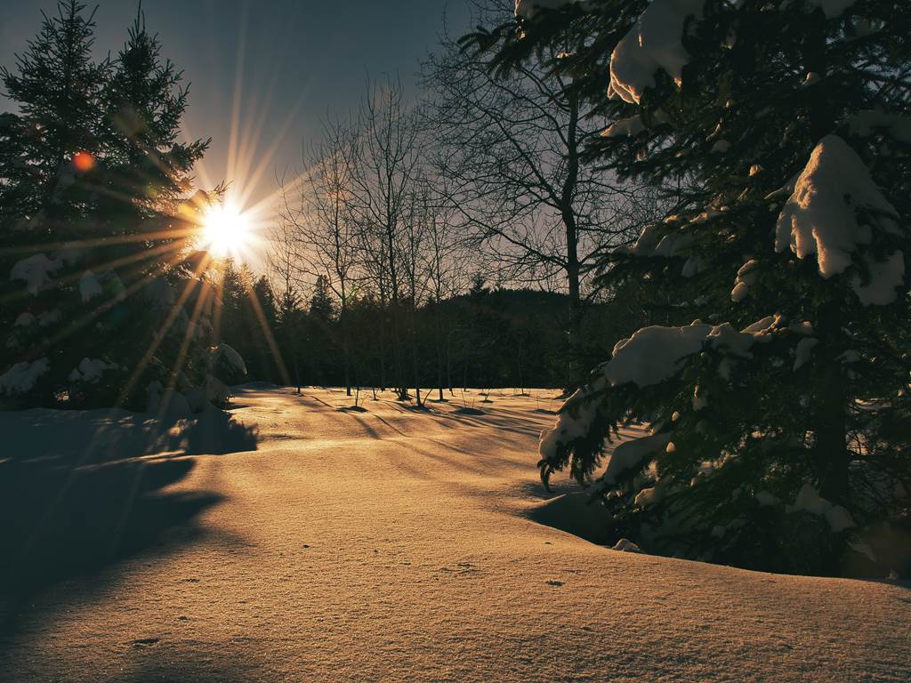 Coucher de soleil domaine le Bostonnais