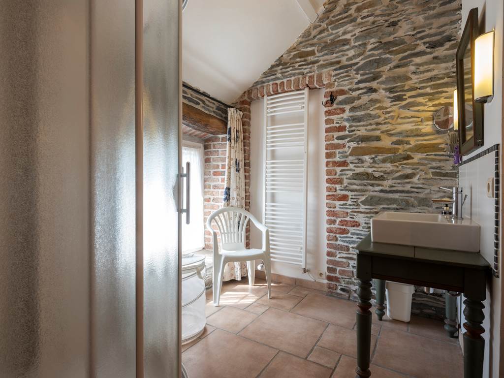 Salle d'eau chambre lits jumeaux  gite myosotis Royal Blue