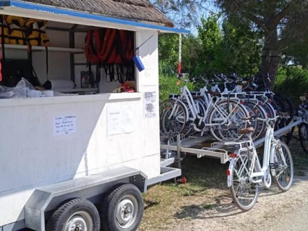 location de vélos et vélos électrique au port.